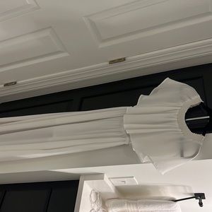 SMYM white hacienda off-shoulder maxi dress- XS